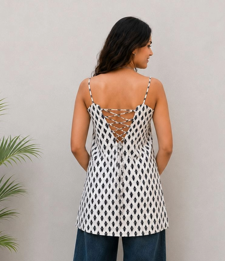 GEET SPAGHETTI STRAP KURTI