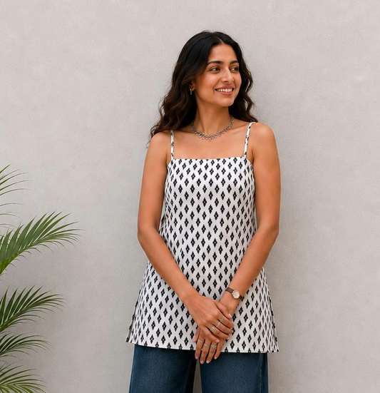 GEET SPAGHETTI STRAP KURTI