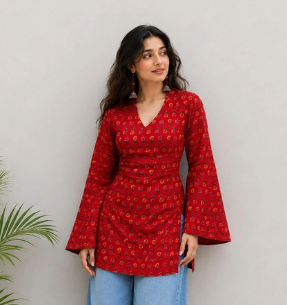 HEER BELL SLEEVES KURTI